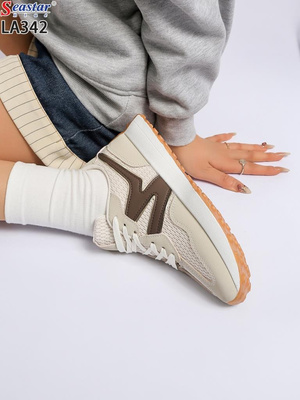 Buty sportowe damskie 7ALA342.BEIGE (36/41,12par)