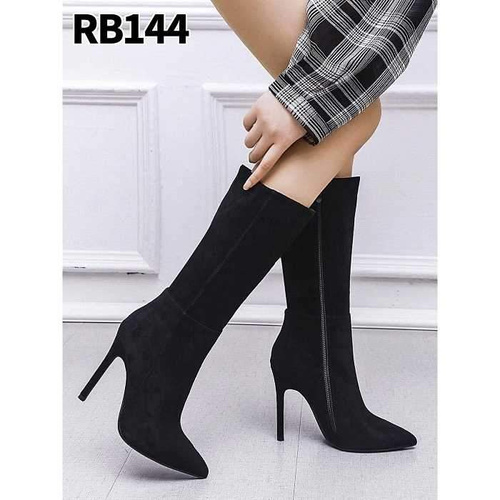 Botki damskie 7ARB144.BLACK Ocieplane (36/41,12par)