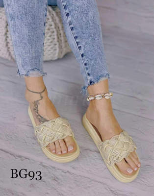 Klapki damskie 7ABG93.BEIGE (36/41,12par)