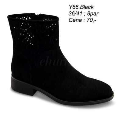 Botki damskie 7AY86.BLACK (36/41,8par)