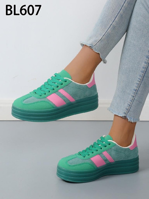 Buty sportowe damskie BL607.GREEN (36/41,12par)