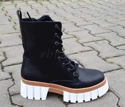 Botki damskie 7AJ20-25.BLACK Nieocieplane (36/41,12par)