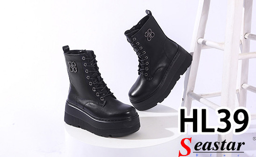 Botki damskie ocieplane 7AHL39.BLACK  (36/41,12par)