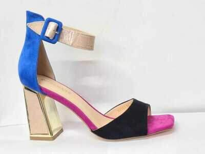 Sandały damskie  7AX8351.BLACK/FUSHIA (36/41,12par)