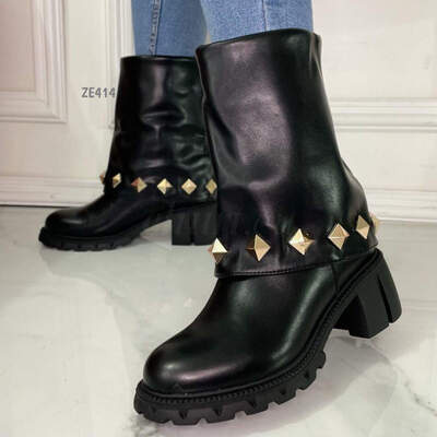 Botki damskie  7ASA6139.BLACK  (36/41,12par)