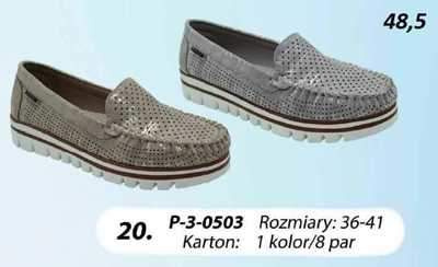 Mokasyny damskie 7AP-3-0503.SILVER, GOLD (36/41,8par)