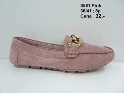 Mokasyny damskie 7A0581.PINK (36/41,8par)