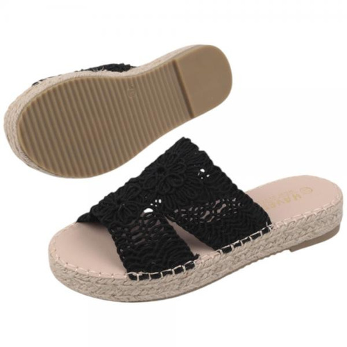 Klapki damskie F213-1.BLACK (36/41,12par)