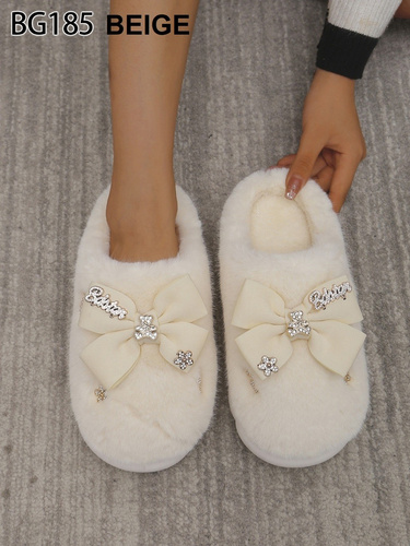 Kapcie damskie BG185.BEIGE (36/41,12par)