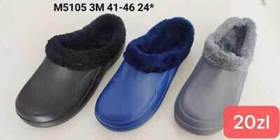 Kapcie męskie 9AM5105.MIX (41/46,24par)