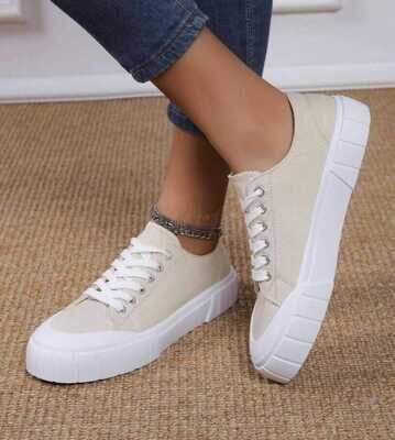 Trampki damskie 7ACU213.BEIGE (36/41,12par)