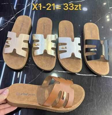 Klapki damskie 7AX1-21.KOLORDOWYBORU (36/41,12par)