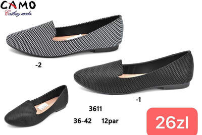 Balerinki damskie  7A3611.KOLORDOWYBORU  (37/42,12par)