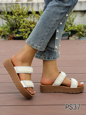 Klapki damskie PS37.WHITE (36/41,12par)