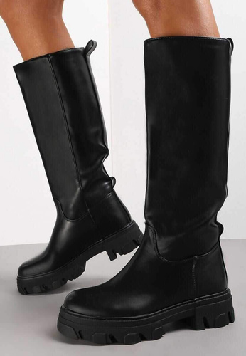 Kozaki damskie F07.BLACK (36/41,12par)