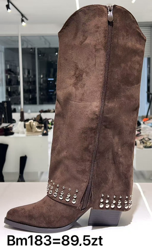 Kozaki damskie BM183.BROWN (36/41,12par)