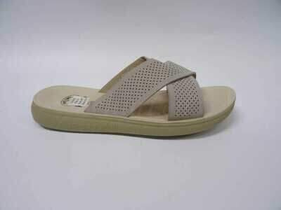 Klapki damskie  7A7016-5.KHAKI (37/42,12par)