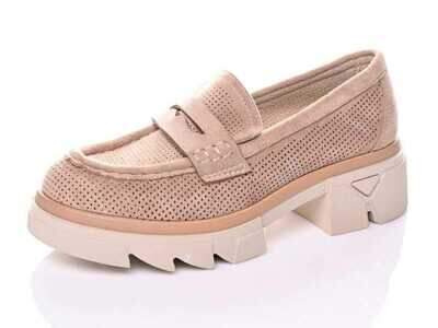 Mokasyny damskie 7AC1233-39.KHAKI (36/41,12par)