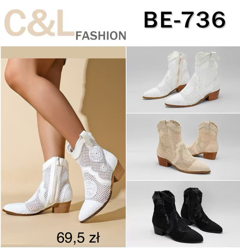 Botki damskie ocieplane 7ABE736.BEIGE (36/41,12par)