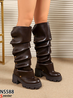 Kozaki damskie NS588.BROWN (36/41,12par)