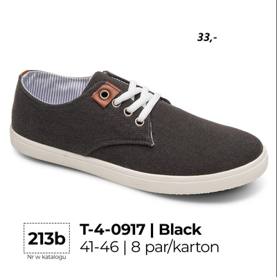 Trampki męskie 4-0917.BLACK (41/46,8par)
