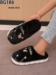 Kapcie damskie BG186.BLACK (36/41,12par)