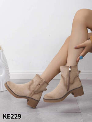 Botki damskie 7AKE229.BEIGE (36/41,12par)