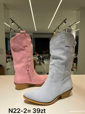 Kozaki damskie 7AN22-2.PINK   (36/41,12par)