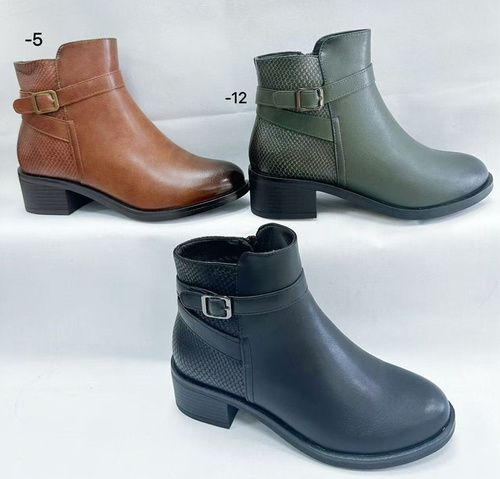 Botki damskie ocieplane D3175.KOLORDOWYBORU (36/41,12par)