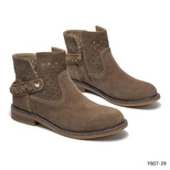 Botki damskie 7AY807-39.KHAKI (36/41,12par)