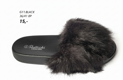 Kapcie damskie G11.BLACK (36/41,8par)