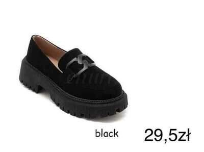 Półbuty damskie   7A7911.BLACK    (36/41,12par)