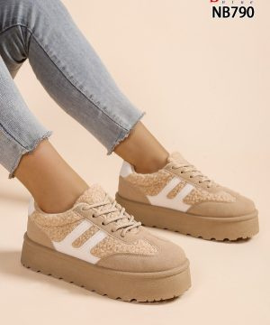 Buty sportowe damskie 7ANB790.KHAKI (36/41,12par)