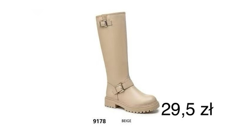 Kozaki damskie 9178.BEIGE (36/41,12par)