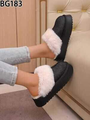 Botki damskie ocieplane 7ABG183.BLACK (36/41,12par)