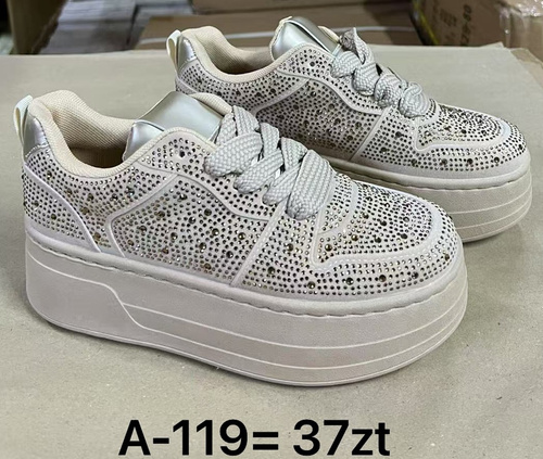 Buty sportowe damskie A-119.BEIGE (36/41,12par)