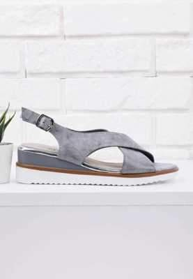 Sandały damskie DE93-4.GREY (36/41,8par)