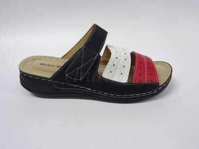 Klapki damskie 7A5703-1.BLACK (36/42,12par)