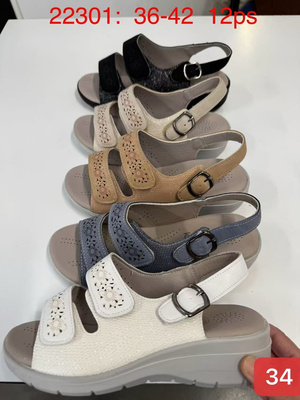 Sandały damskie 22301.KOLORDOWYBORU (36/42,12par)