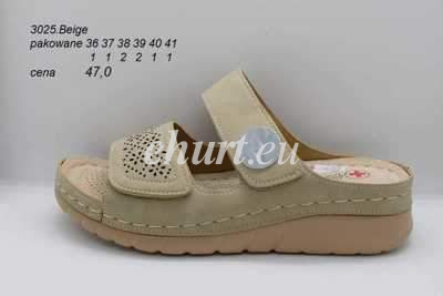 Klapki damskie 7A3025.BEIGE (36/41,8par)