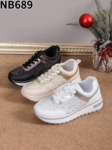 Buty sportowe damskie 7ANB689.BEIGE (36/41,12par)