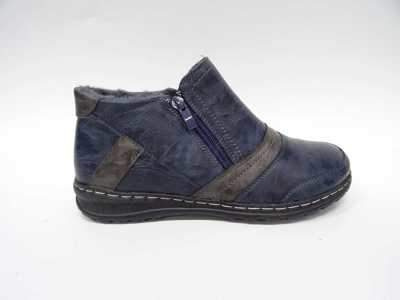 Botki damskie ocieplane  7A9662B-11.NAVY   (37/42,12par)