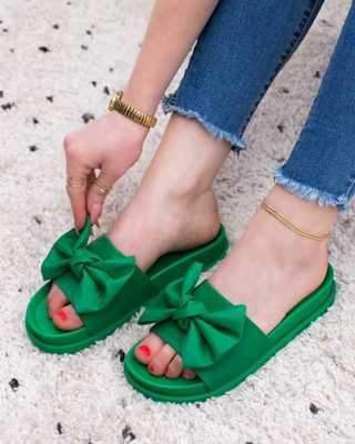 Klapki damskie 7AP9736-02.GREEN (36//41,12par)