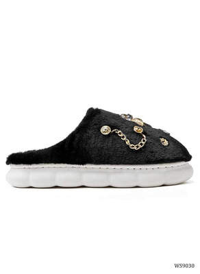 Kapcie damskie   7AWS9030.BLACK   (36/41,12par)