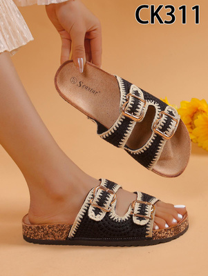 Klapki damskie CK311.BLACK (36/41,12par)