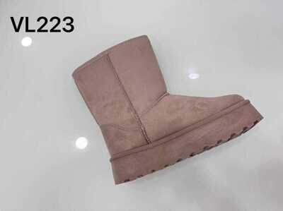 Botki damskie 7AVL223.KHAKI (36/41,12par)