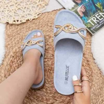 Klapki damskie 7ABJS-016.BLUE (36/41,12par)