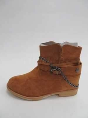 Botki damskie RM05-10.CAMEL Ocieplane (36/41,8par)