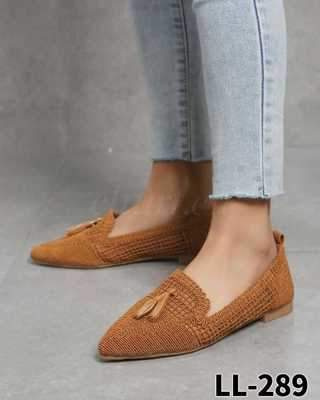 Balerinki damskie 7ALL289.KHAKI (36/41,12par)