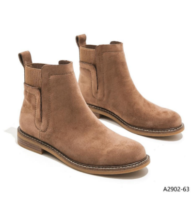 Botki damskie ocieplane  A2902-63.KHAKI (36/41,12par)